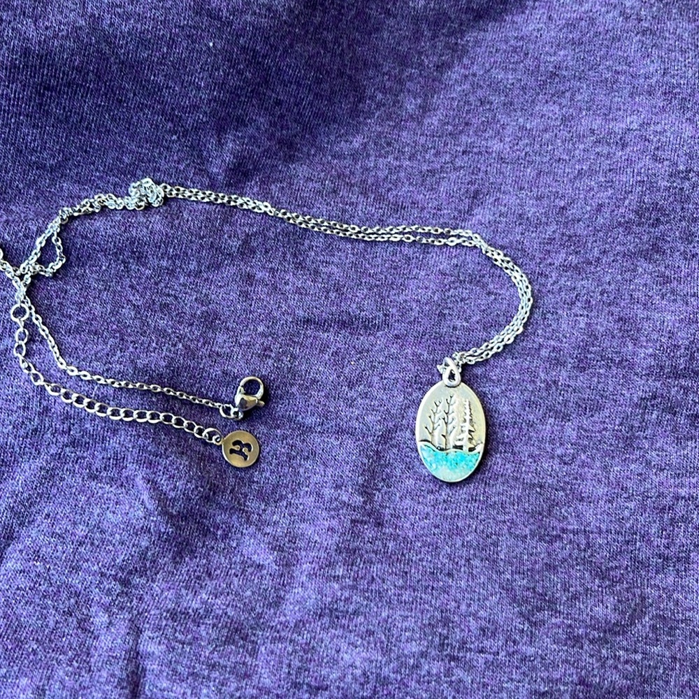 Silver Tree Pendant Necklace